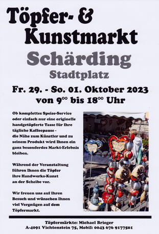 Töpfer- & Kunstmarkt Schärding