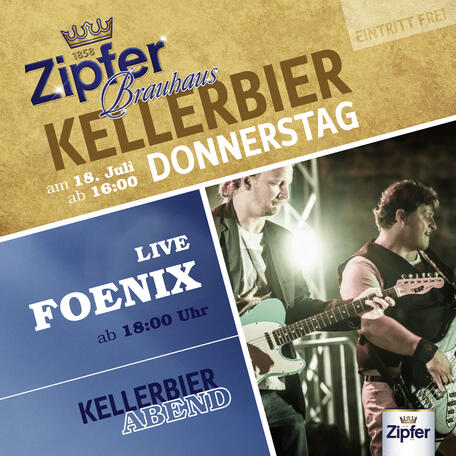 KELLERBIER IN ZIPF / Live mit Fœnix