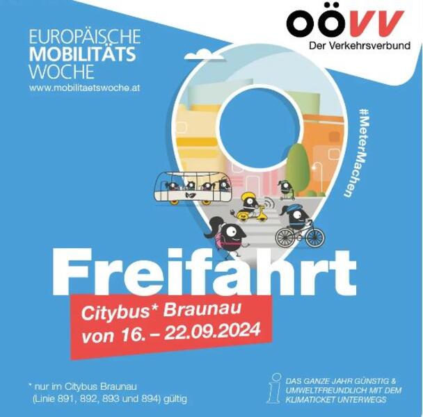 Europäische Mobilitätswoche – Freifahrt Citybus Braunau