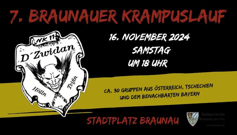 7. Braunauer Krampuslauf am Stadtplatz