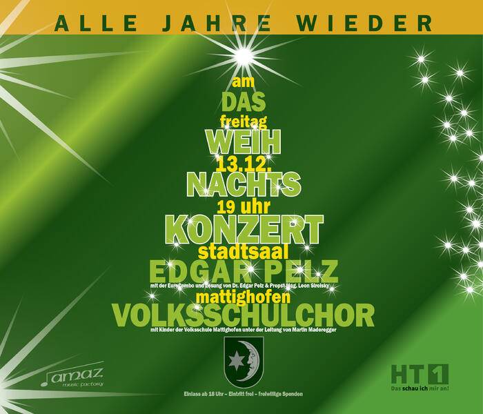 Weihnachtskonzert: Dr. Edgar Pelz mit Eurocombo und Volksschulchor