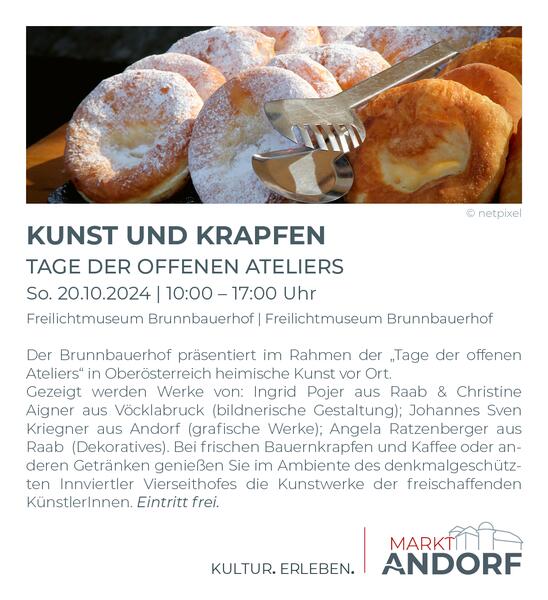 Kunst und Krapfen - Tage des offenen Ateliers