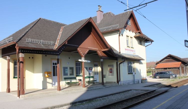 Local railway Atterseebahn in St. Georgen im Attergau