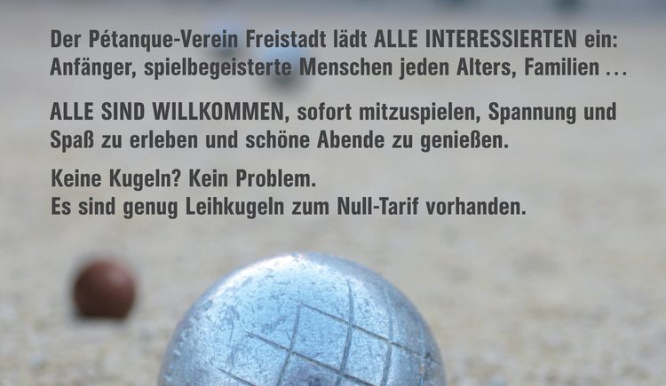 Boule-Spielen - Der Pétanque Verein