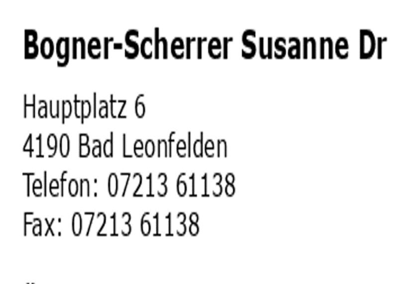 Dr. Susanne Bogner-Scherrer - Frauenarzt